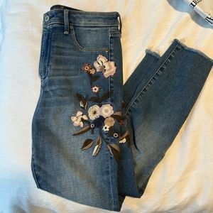 Abercrombie Embroidered Jeans